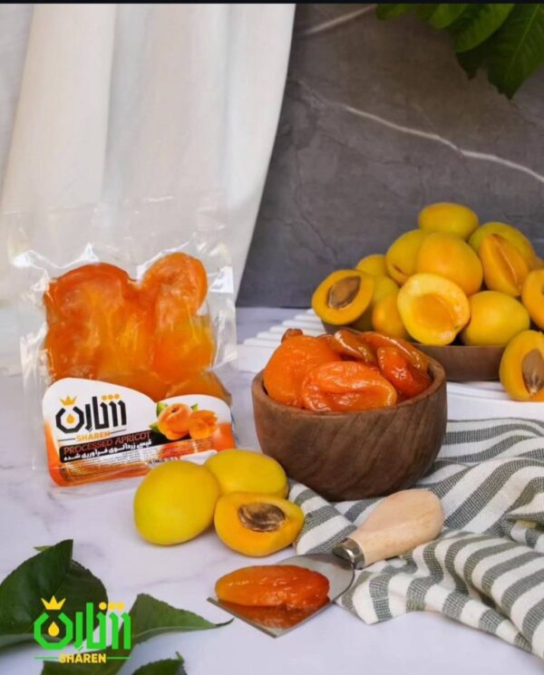 ترشک وکیوم برگه زردآلو فرآوری شده