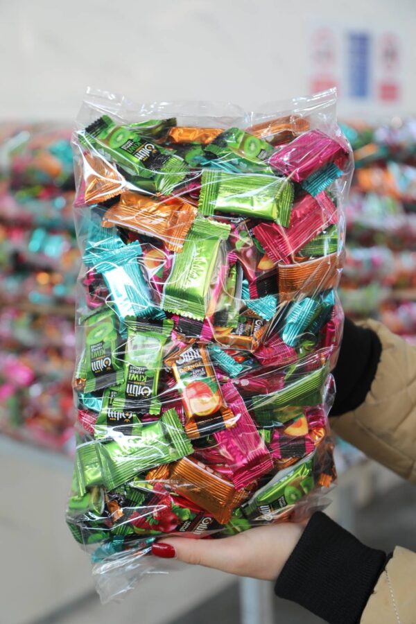 لواشک لقمه ای کیلویی با بسته بندی متالایز